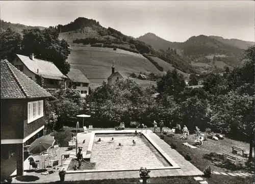 Obermuenstertal Schwarzwald Gasthof Spielweg Schwimmbad  *