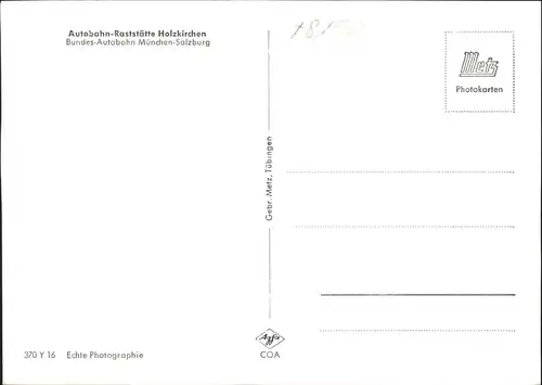 Holzkirchen Autobahn Raststaette Fliegeraufnahme  *