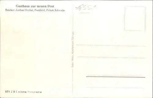 Pretzfeld Fraenkische Schweiz Gasthaus zur neuen Post *