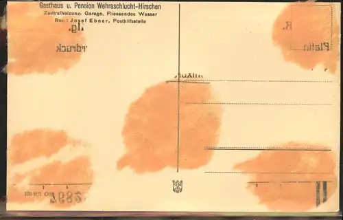 Au Todtmoos Pension zum Hirschen Wehraschlucht *