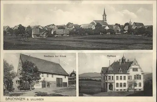 Dauchingen Gasthaus zur Krone Rathaus *