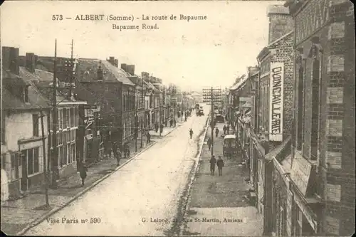 Albert Somme Route Bapaume  * / Albert /Arrond. de Peronne