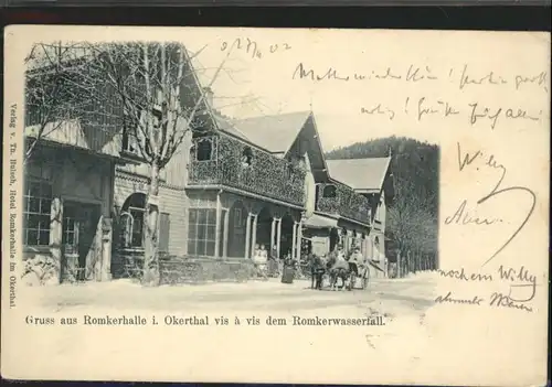 Romkerhalle Okertal Romkerwasserfall x