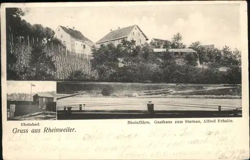 Rheinweiler Rheinbad Rheinfaehre Gasthaus Sternen x