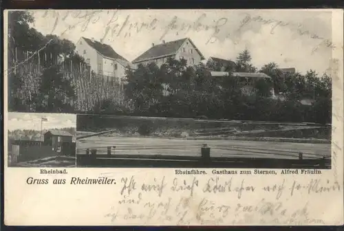 Rheinweiler Rheinfaehre Gasthaus Sternen x