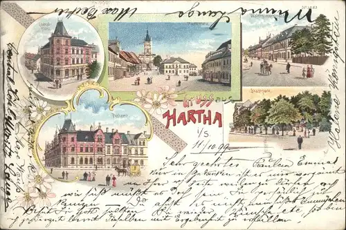 Hartha Doebeln Postamt Stadtpark Central Hotel Waldheimerstrasse