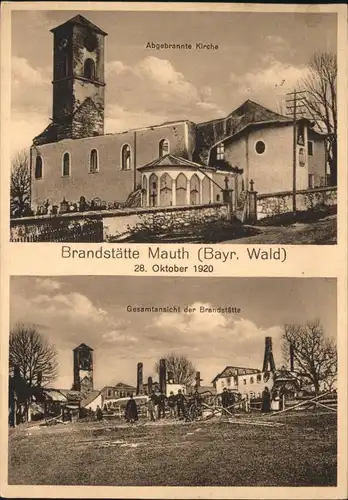 Mauth Niederbayern Kirche Brand