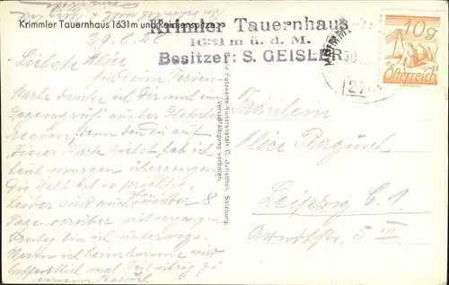 Krimml Tauernhaus Kat. Krimml
