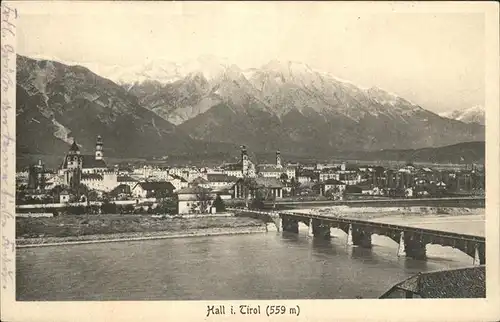 Hall Tirol Bruecke Kat. Hall in Tirol