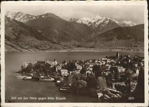 Zell See Fliegeraufnahme hohe Tauern