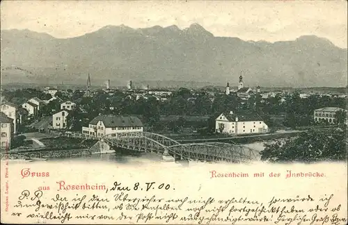 Rosenheim Bayern Innbruecke Kat. Rosenheim