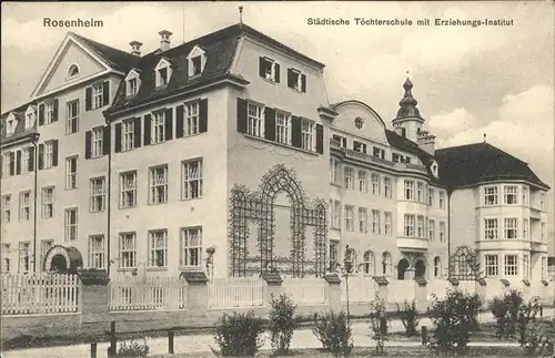 Rosenheim Bayern Staedtische Toechterschule Erziehungs-Institut Kat. Rosenheim