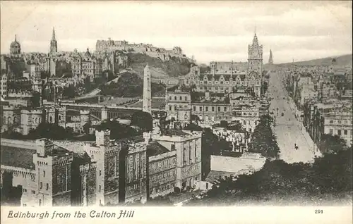 Edinburgh Calton Hill Kat. Edinburgh