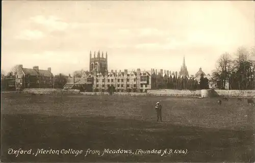 Oxford Oxfordshire Merton College Meadows  / Oxford /Oxfordshire