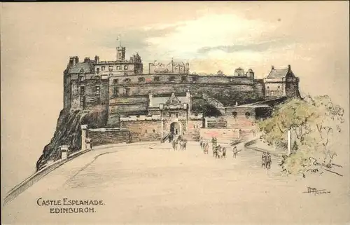 Edinburgh Castle Esplanade Kat. Edinburgh