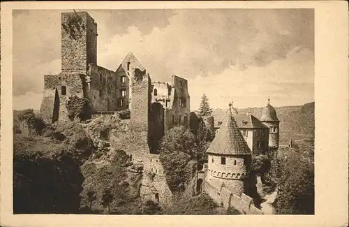 Wertheim Main Schlossruine Kat. Wertheim