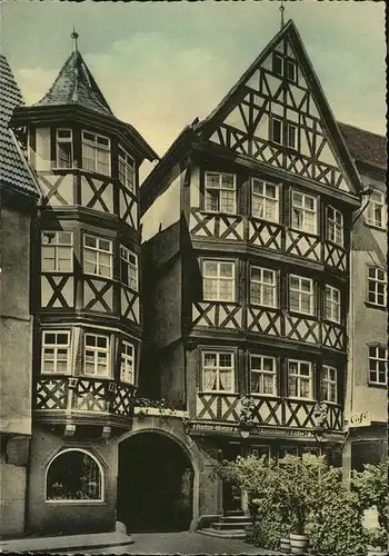 Wertheim Main Fachwerkhaus am Markt Kat. Wertheim