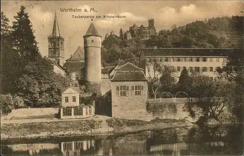 Wertheim Main Tauber Kittsteinturm Kat. Wertheim