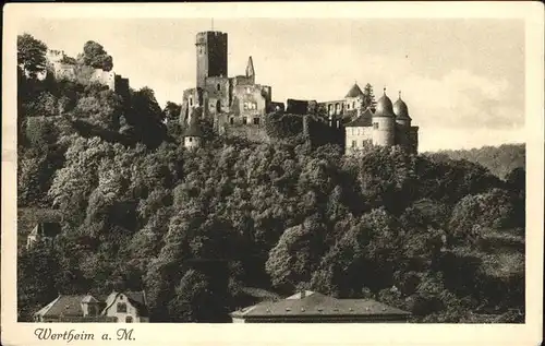 Wertheim Main Schlossruine Kat. Wertheim