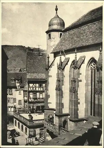 Wertheim Main Kirchplatz Kilianskapelle Kat. Wertheim