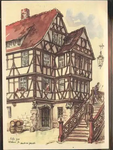 Wertheim Main Haus der vier Gekroenten Kat. Wertheim