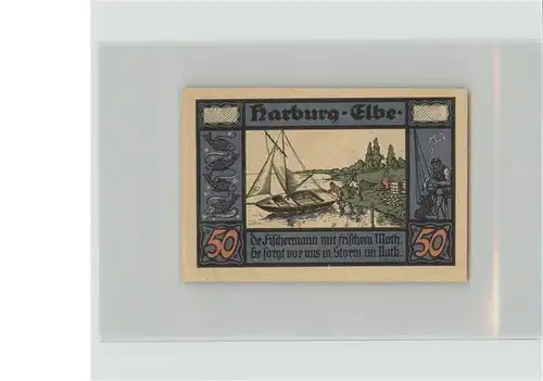 Harburg Gutschein 50 Pfennig Kat. Harburg (Schwaben)