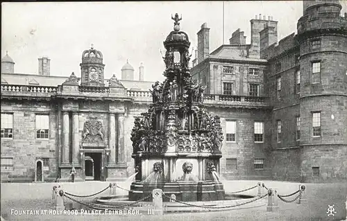 Edinburgh Fountain
Holyrood Palace Kat. Edinburgh