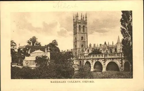 Oxford Oxfordshire Magdalen College / Oxford /Oxfordshire