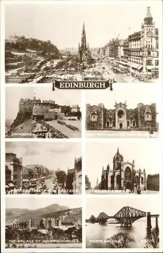 Edinburgh Bridge Castle  Kat. Edinburgh