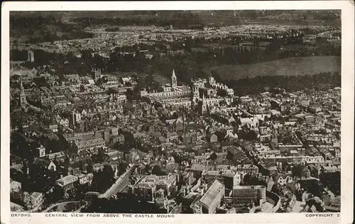 Oxford Oxfordshire Fliegeraufnahme Castle Mound / Oxford /Oxfordshire