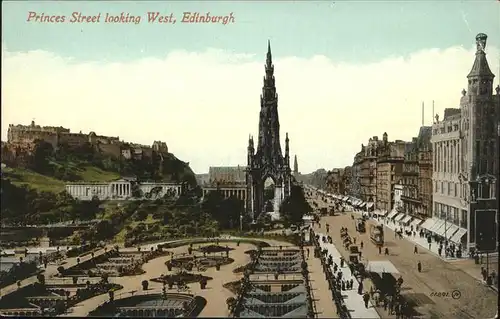 Edinburgh Princes Street  Kat. Edinburgh