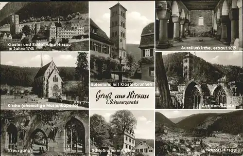 Luetzenhardter Hof Hirsau Hirsau-Luetzenhardter Hof Kloster Schlossruine Kirche Aurelius Kirche  x / Calw /Calw LKR