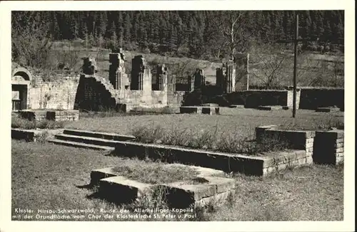 Luetzenhardter Hof Hirsau Hirsau-Luetzenhardter Hof Kloster Ruine Allerheiligen Kapelle Chor Klosterkirche St Peter Paul * / Calw /Calw LKR