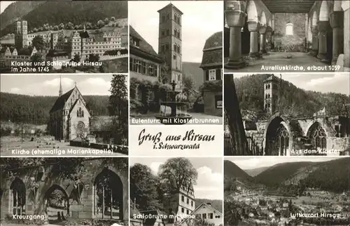 Luetzenhardter Hof Hirsau Hirsau-Luetzenhardter Hof Kloster Schlossruine Kirche Aurelius Kirche  * / Calw /Calw LKR