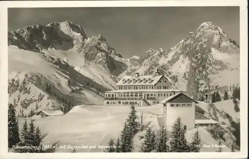 Obergrainau Kreuzeckhaus Zugspitze Waxenstein / Grainau /Garmisch-Partenkirchen LKR