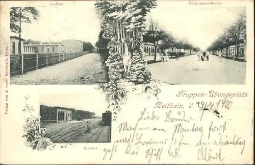 Zeithain Truppen uebungsplatz Koenig Albert Strasse Bahnhof  / Zeithain /Meissen LKR