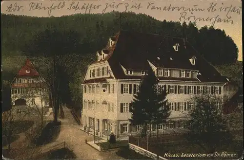 Luetzenhardter Hof Hirsau Sanatorium Dr Roemer / Calw /Calw LKR
