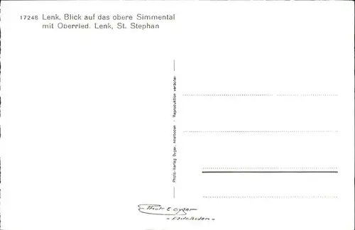 Lenk Simmental Oberried St Stephan / Lenk Simmental /Bz. Obersimmental