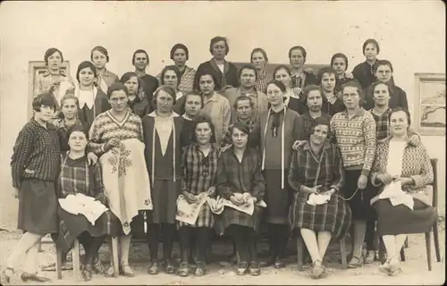 Neresheim Naehschule Neresheim 1927  / Neresheim /Ostalbkreis LKR