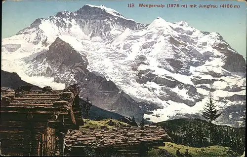 Jungfrau BE Wengernalp / Jungfrau /Rg. Finsteraarhorn