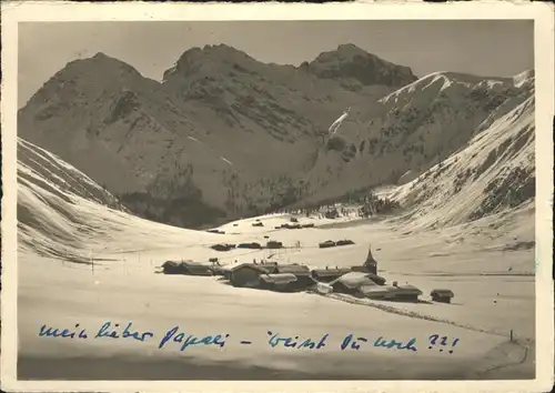 Davos GR Sertig Doerfli Mittagshorn Plattenhorn / Davos /Bz. Praettigau-Davos