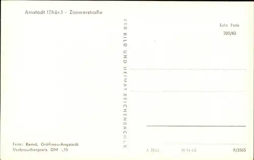 Arnstadt Ilm Zimmerstrasse / Arnstadt /Ilm-Kreis LKR
