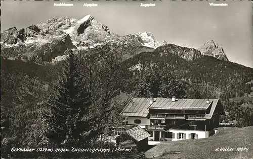 Zugspitze Zugspitzgruppe Eckbauer / Garmisch-Partenkirchen /Garmisch-Partenkirchen LKR