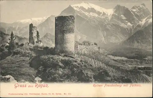 Bad Ragaz Bad Ragaz Ruine Freudenberg Falknis * / Bad Ragaz /Bz. Sarganserland