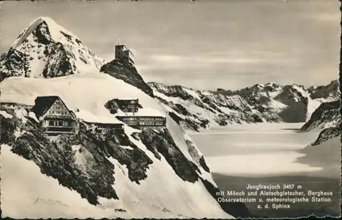 Jungfrau BE Jungfrau Moench Aletschgletscher Berghaus Observatorium x / Jungfrau /Rg. Finsteraarhorn