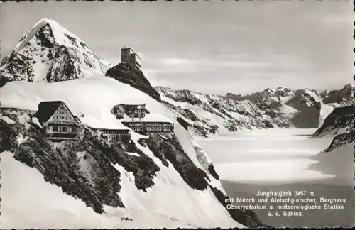 Jungfrau BE Jungfrau Moench Aletschgletscher Berghaus * / Jungfrau /Rg. Finsteraarhorn