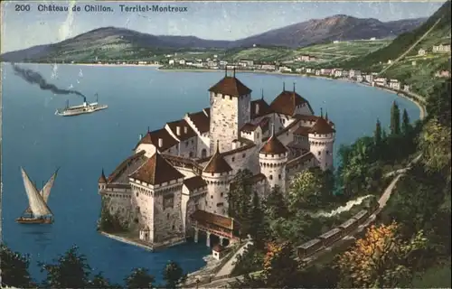 Chateau Chillon Chateau Chillon Montreux Schiff x / Montreux /Bz. Vevey