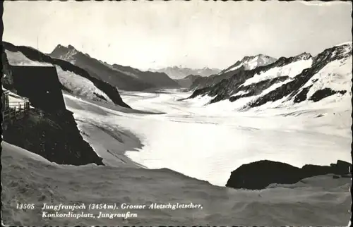 Jungfrau BE Jungfrau Aletschgletscher Konkordiaplatz x / Jungfrau /Rg. Finsteraarhorn