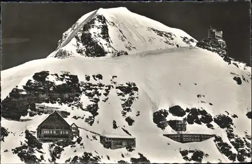 Jungfraujoch Jungfraujoch Berghaus Forschungsinstitut Sphinx x / Jungfrau /Rg. Finsteraarhorn