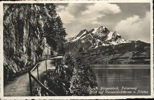 Buergenstock Buergenstock Felsenweg Vierwaldstaettersee Pilatus * / Buergenstock /Bz. Nidwalden